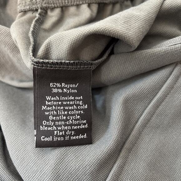 Rock & Republic Pant Suit Jumpsuit XXL Grey Desert Sand Cuffed Drawstring Waist - Picture 14 of 15